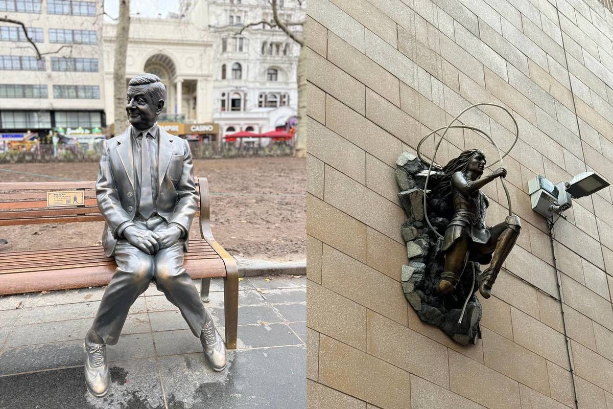 广场上的场景电影雕像步道来伦敦了！在莱斯特广场开启一场免费的银幕传奇寻宝之旅