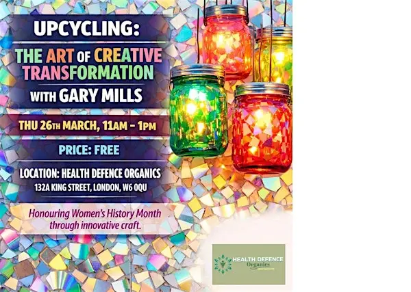 Upcycling 创意改造工作坊伦敦来了！跟艺术家 Gary Mills 一起，把旧物变成独一无二的艺术品