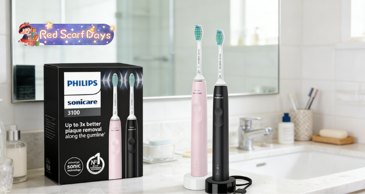 🍰英亚个护专区限时低至37折💥2支飞利浦3100系电动牙刷£52收！温和护龈，刷牙不出血✅