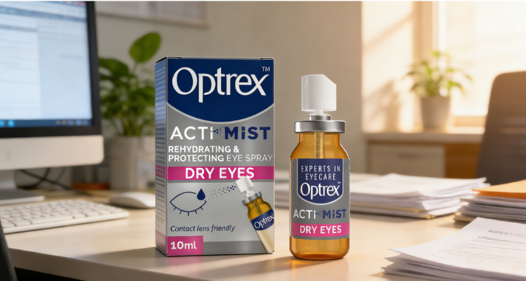 英亚Optrex二合一眼部喷雾史低仅需£9收💥舒缓眼睛，治疗和缓解疲劳和眼部不适症状！赶due必备～