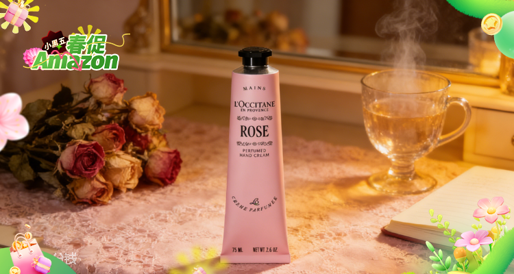 【Amazon小黑五】欧舒丹玫瑰香型护手霜史低价£12收🌺天然植萃滋润保湿！换季必备！