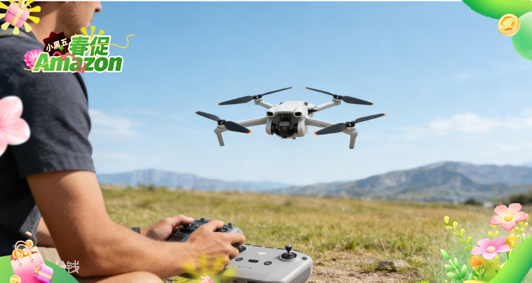 【Amazon小黑五】大疆Mini 4K 无人机史低仅需£189收！抗风稳定自动返航不怕炸机！