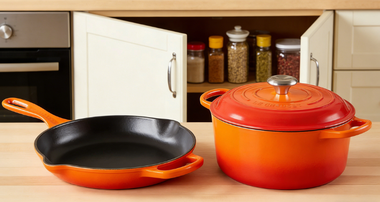 英亚Le Creuset珐琅锅57折起🧑‍🍳23cm珐琅铸铁煎锅仅£127！厨房颜值担当！小白秒变大厨！