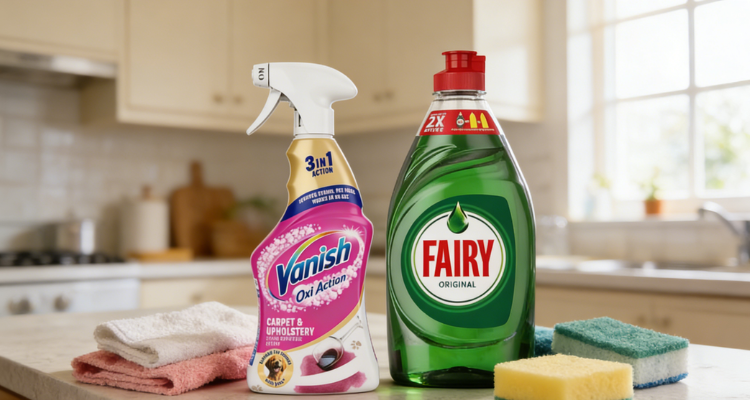 英亚实用清洁好物44折起💦vanish去渍喷雾仅需£2!1.45升Fairy洗洁精折后£3收!