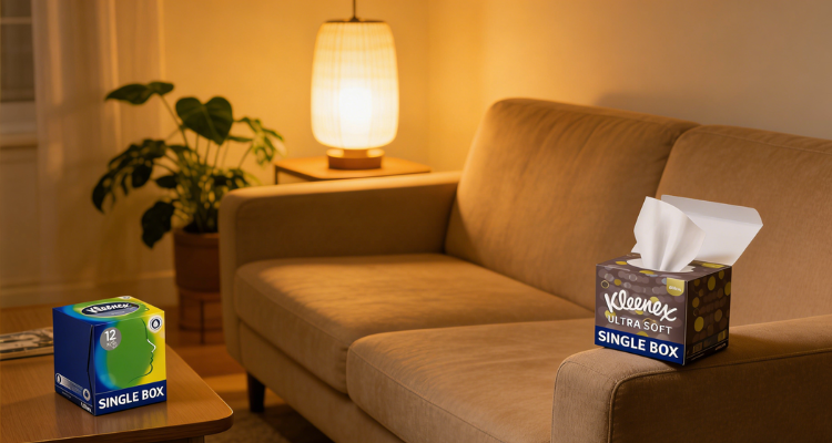英亚Kleenex低至47折💥48抽超柔面巾纸仅￡0.71！12盒面巾纸￡15！亲肤柔韧超划算！