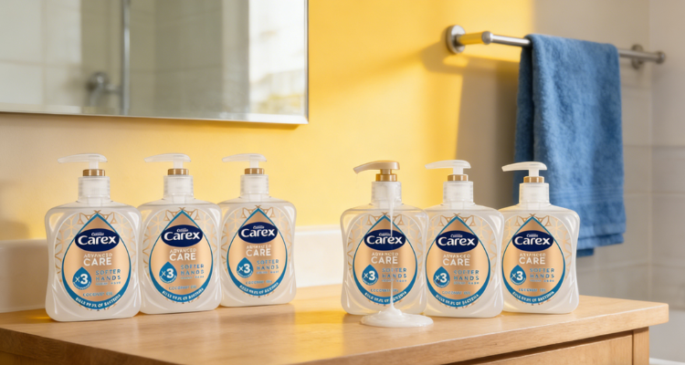 新史低❗6瓶Carex保湿抗菌护理洗手液仅£4收！3倍滋润清洁防护双手！囤货装更划算！