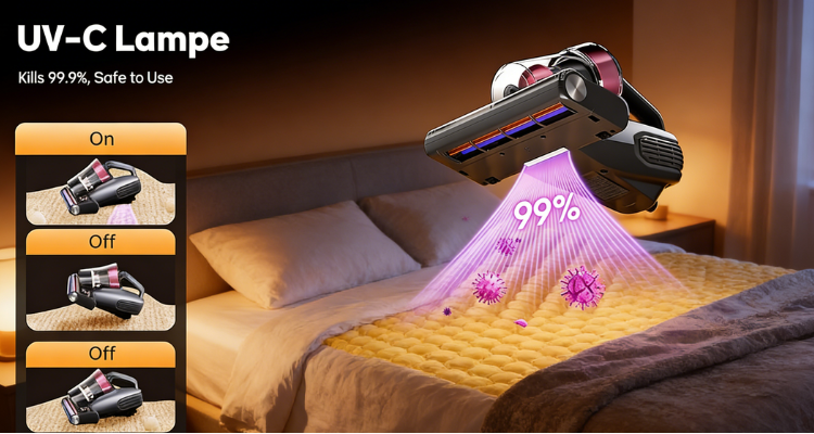 英亚JIMMY除螨仪大促低至55折💥BX8 除螨吸尘器仅需£85收！智能尘感，支持多场景清洁！