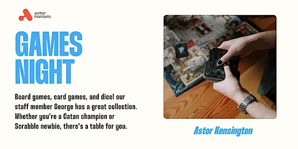 Games Night 游戏之夜来了！周五晚上，免费桌游局等你来组队！