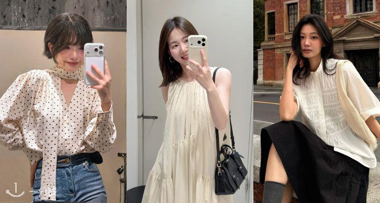 衣橱刚需白月光☁️COS官网「极简浅色系」9折上新👕褶皱衬衫£76🌹收连衣裙、上衣