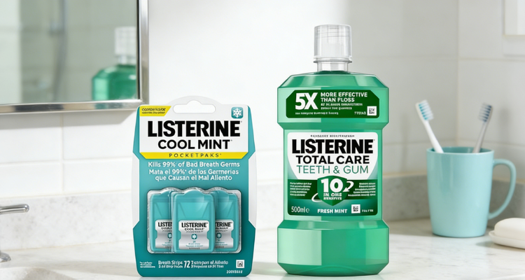 英亚李施德林漱口水低至42折💧500ml十合一护龈漱口水£2！3盒清新口含片£6！牙口健康刚需！