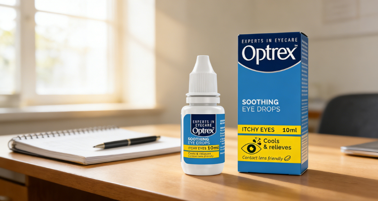 英亚Optrex止痒舒缓滴眼液仅需£3👀双效护目快速退红！10ml便携随身舒缓干涩！