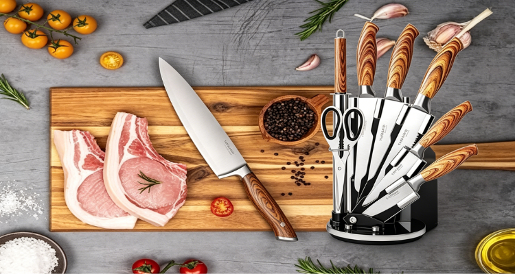 英亚Nuovva神仙厨具低至62折🍳专业厨师刀仅£14!厨房刀具7件套£24收!煎炒烹炸全适配!