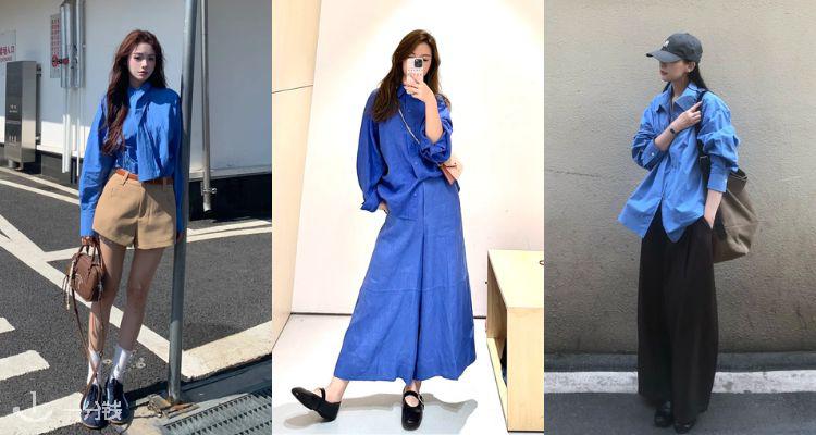 冷感高级💙COS「蓝系美学」新人首单9折！🌊天蓝色衬衫£58💎收衬衫裙、开衫、Polo衫等