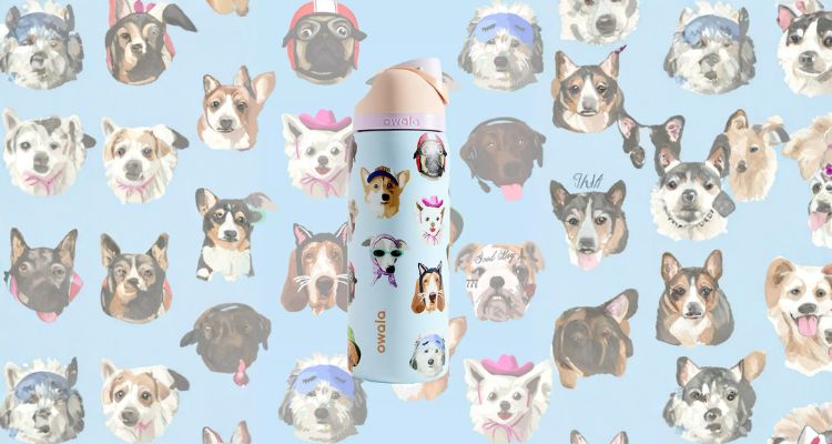 Urban Outfitters新人首单9折🐶Owala限定狗狗杯英国发售，手绘小狗图案每只都独一无二！