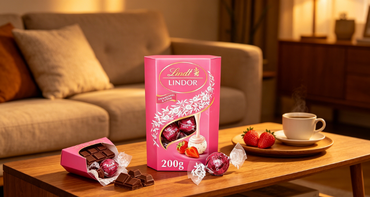 英亚瑞士莲200g草莓松露礼盒仅需£4.72收🍓酸甜果香浓郁！丝滑流心节日礼物首选！