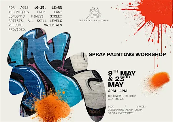 免费涂鸦工作坊（16-25岁）｜伦敦来了！用喷漆画出你的街头态度