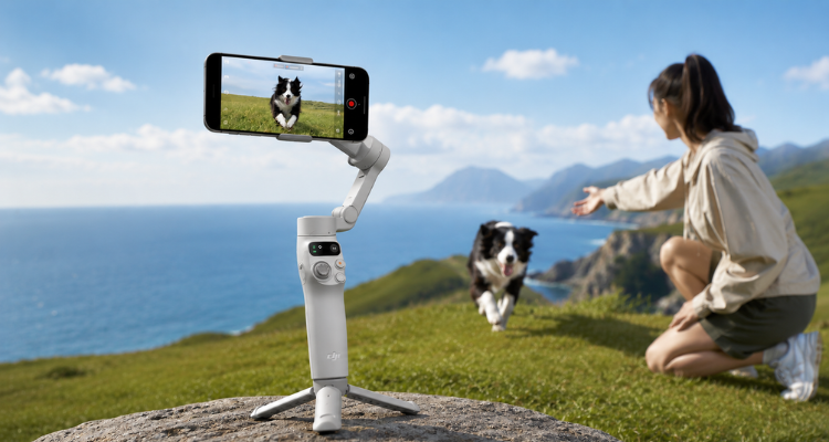 英亚DJI Osmo Mobile 7手持云台仅£56收📱三轴防抖+智能跟拍！Vlog拍摄更稳更专业！