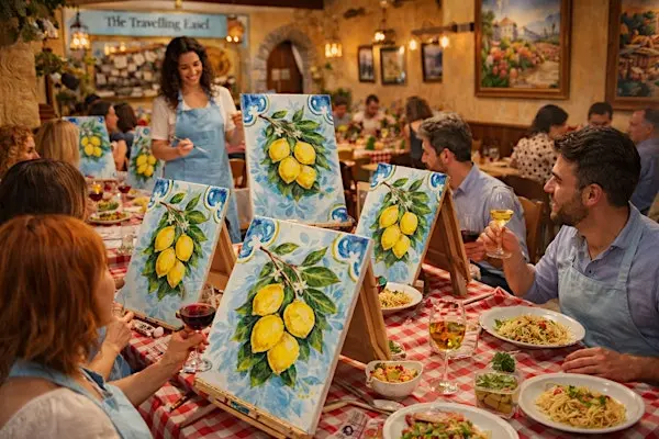 Italian Lemons Paint & Sip Experience 伦敦来了！在柠檬香气中画一幅画、品一杯酒，享受创意初夏夜。