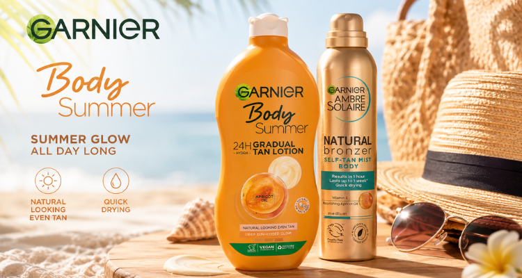 英亚Garnier低至39折💥400ml美黑保湿乳仅需£4！150ml防晒喷雾£6收！通勤户外全能防晒！