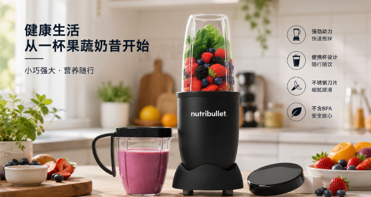 £44抄底英亚nutribullet爆款搅拌机🥤强力电机+旋风动力，坚果/冰块秒变丝滑营养奶昔⚡️