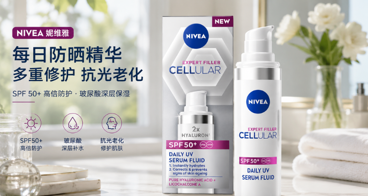 【史低】英亚NIVEA防晒焕白精华液£7.2收☀️实现防晒自由!清透乳液质地,油皮夏天无负担⚡️