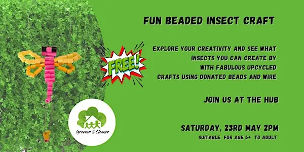 Beaded Insect Workshop 伦敦来了！亲手制作你的串珠昆虫，免费入场