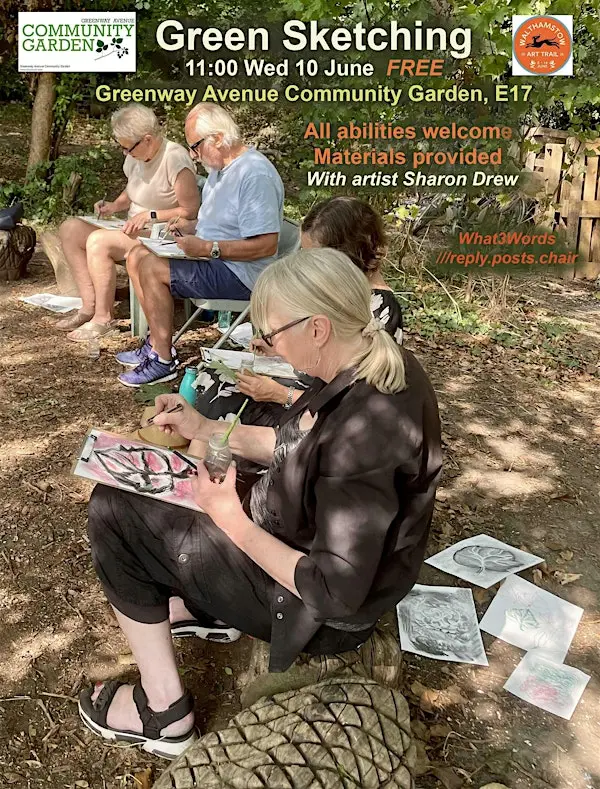 Green Sketching with Sharon Drew 来了！在伦敦的绿意中，用画笔记录自然之美。