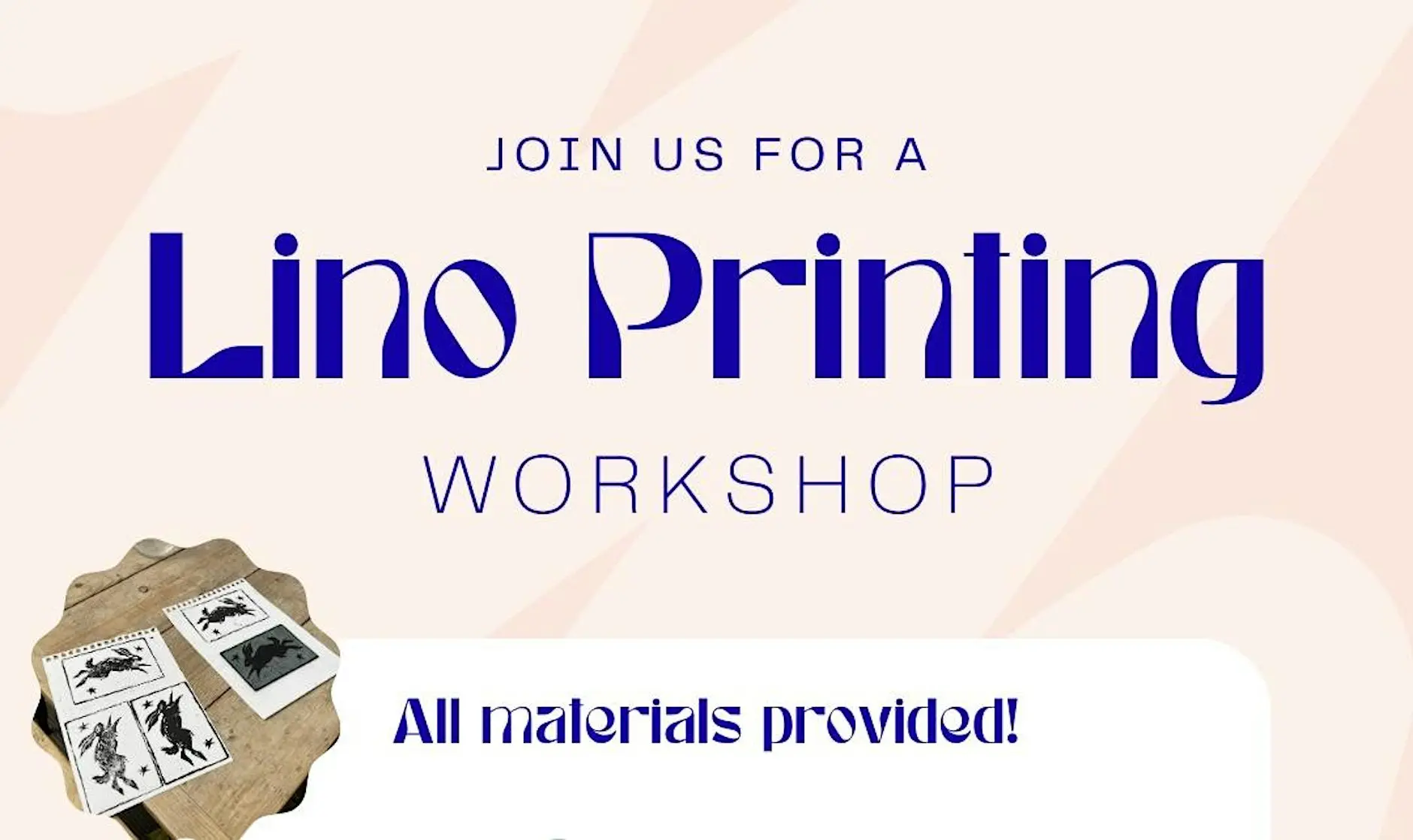 Lino Printing Workshop at Langdon Park Cafe