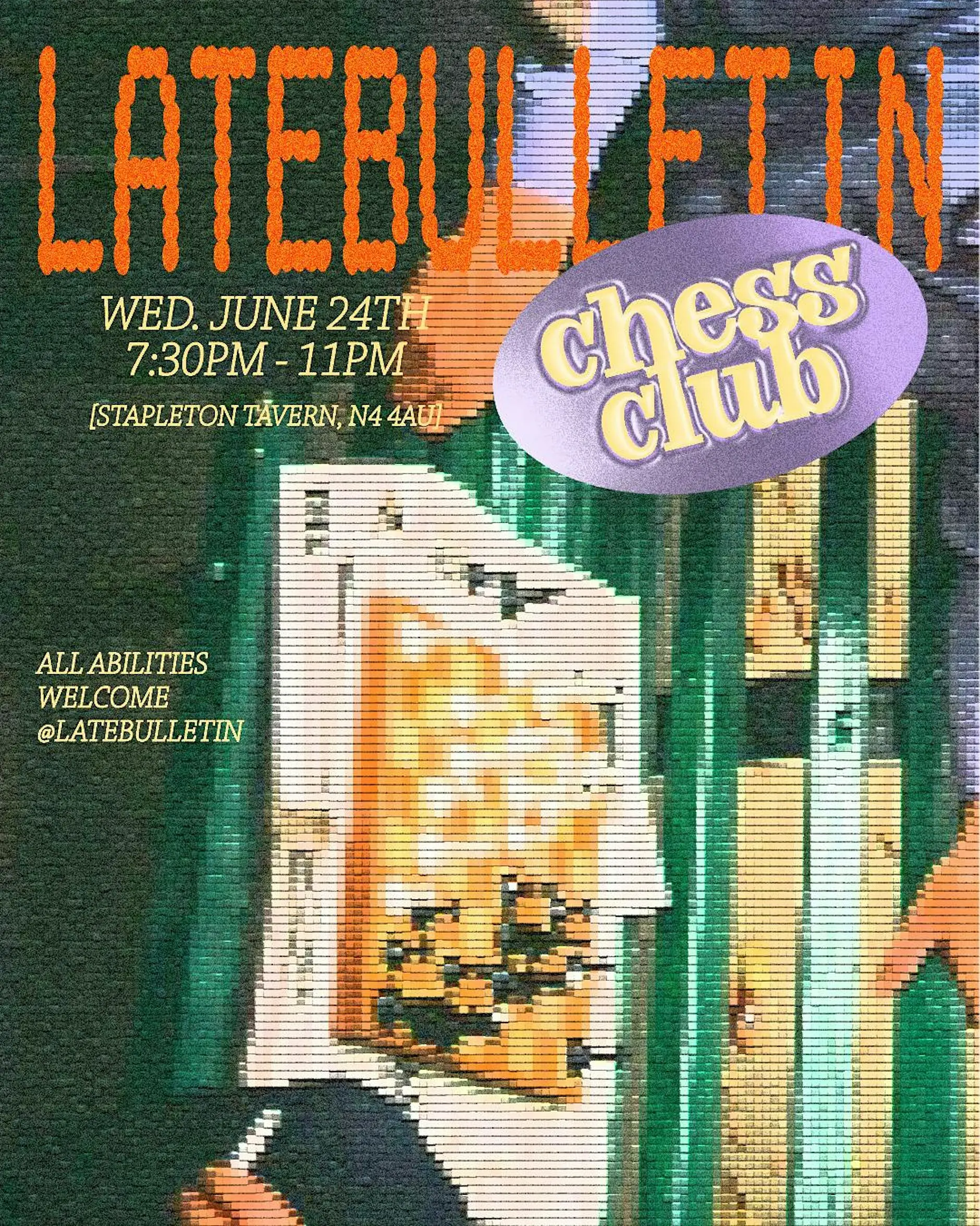 LateBulletin Chess Night 来巴黎了！在棋盘上较量智慧与社交。