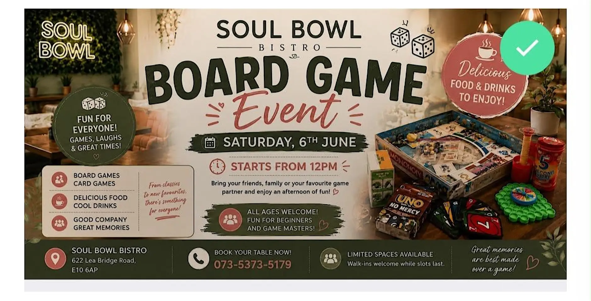 Board Games at Soul Bowl 洛杉矶来了！免费桌游，每周三晚等你来玩