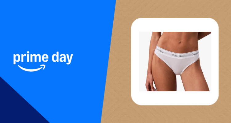 【Prime Day】【史低价】CK女粉别错过💥标志性Logo腰边+舒适棉质,£8就能拥有的大牌质感!