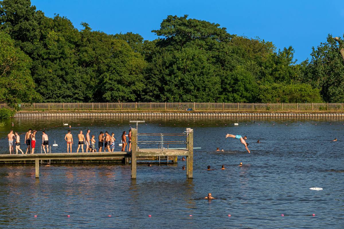 Hampstead Heath Swimming Ponds 伦敦最佳游泳地点来了！跳入冰凉的水中，感受夏日的清爽。