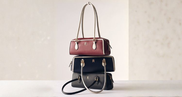Tommy Hilfiger官网【👜包袋专区】5折起!🌸樱花粉相机包£32!logo黑白托特包£90!