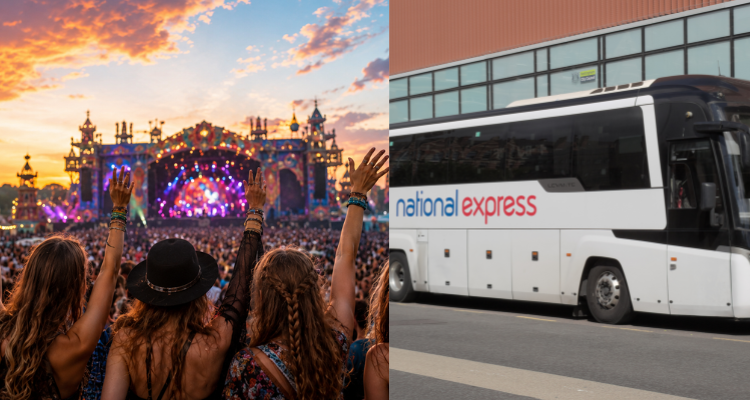 🎪Boomtown音乐节开躁!National Express官方巴士往返£50起🚌直达现场+免费WiFi!
