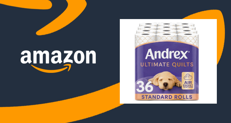 【史低价】英亚Andrex小狗卫生纸36卷仅£17🧻3层Air Pocket压花+5580张,柔软到像擦云朵☁️