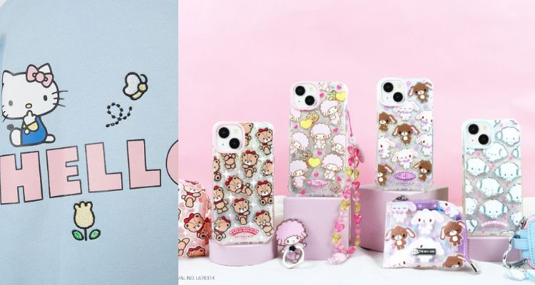 潮流新贵Skinnydip×三丽鸥联名上新3折起🎀Hello Kitty短袖£24🔑迷你包挂钥匙扣£5