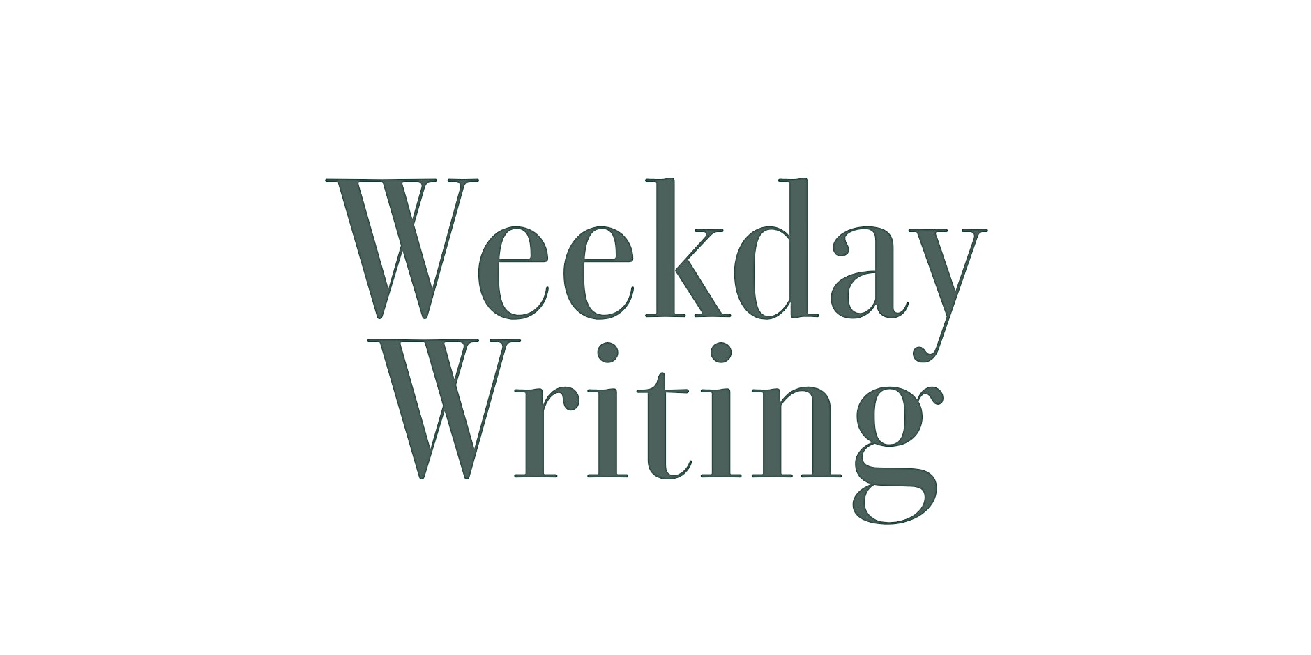 Weekday Writing 写作工作坊来了！2026年，用文字给日常加点光