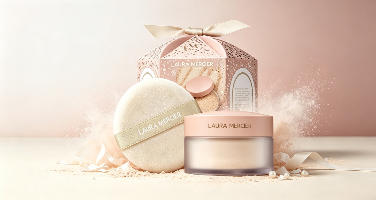 找到我的本命散粉了😭LF家Laura Mercier礼盒£25💗柔焦细闪妆效绝了✨0滑石粉❗敏感肌也能放心冲!