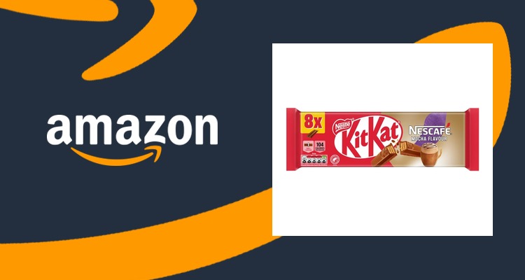 KitKat奇巧 摩卡味2指威化8条装 办公室下午茶零食 仅£1.33 一条不到17p