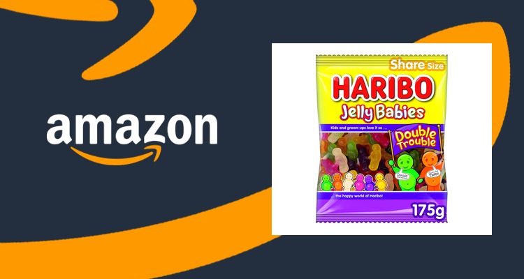 哈瑞宝 英国经典小人软糖 Jelly Babies双倍装175g 6种果味 仅£1 8折