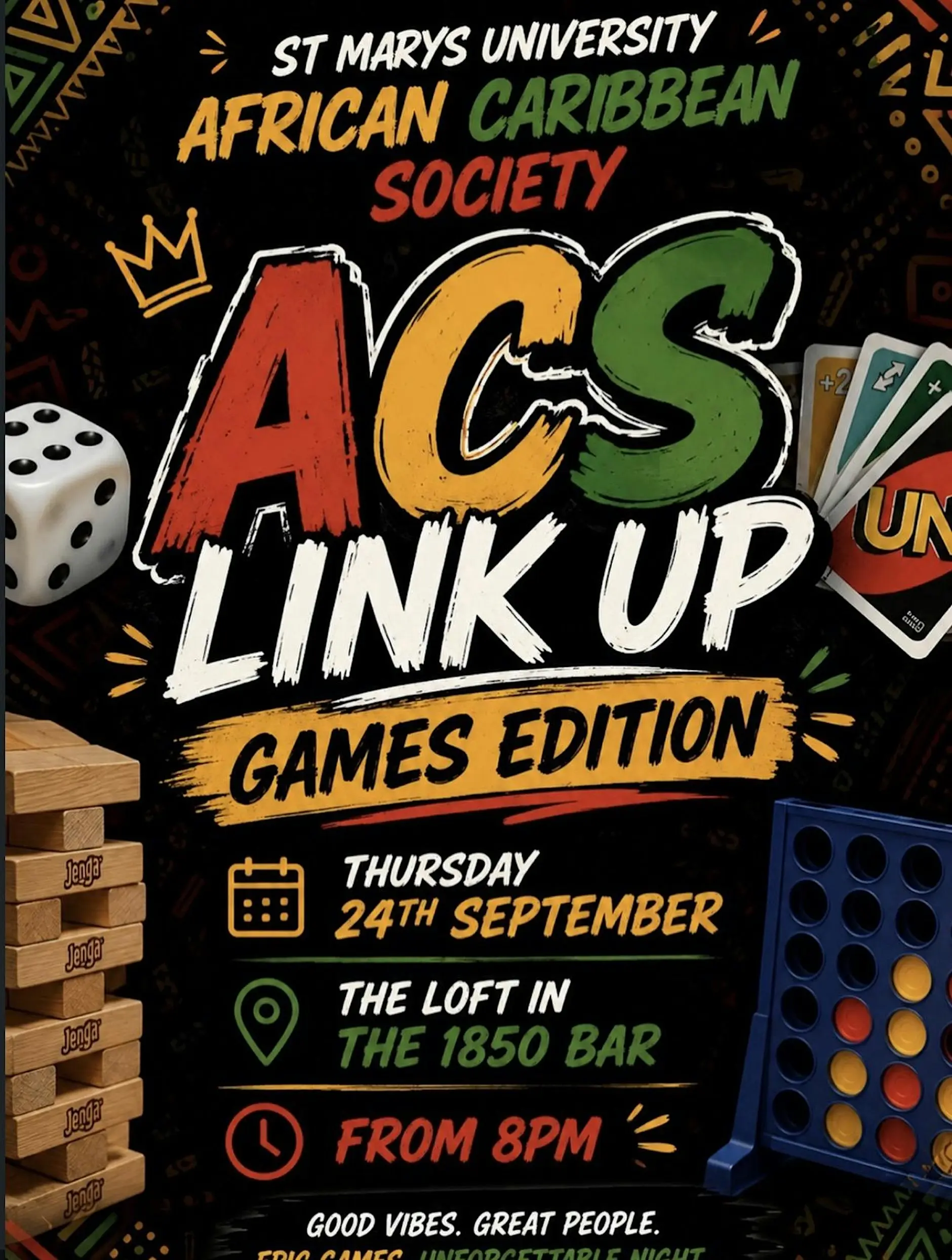ACS Games Night: 伦敦社交桌游之夜来了！后接一句富有代入感的活动吸引句