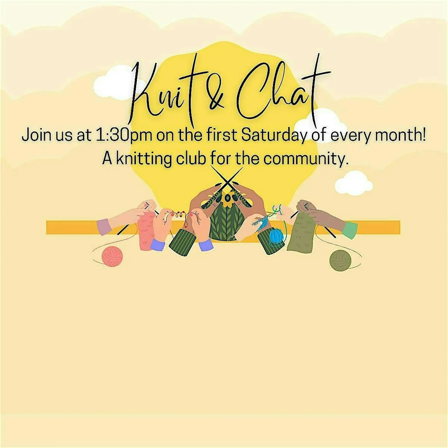 Knit Chat - 2026 年的编织交流活动来了！快来一起分享你的编织故事吧！