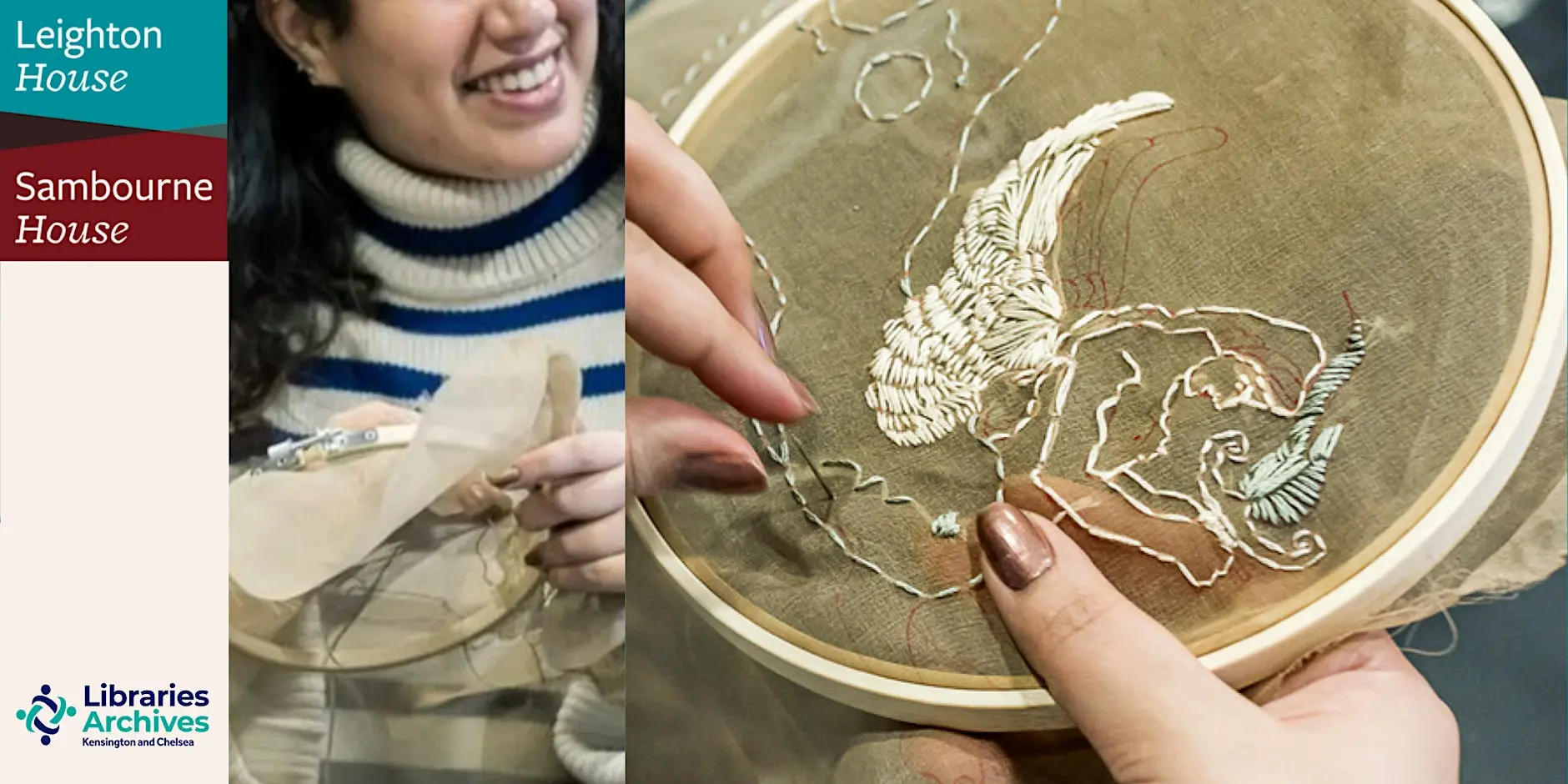Stitching Circle at Leighton House Museum来了！快来一起缝纫吧！