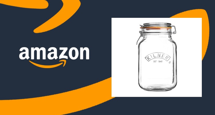 Kilner 2L方形密封玻璃罐£4.4一个🫙4.9折!3个起订,囤米面零食都行