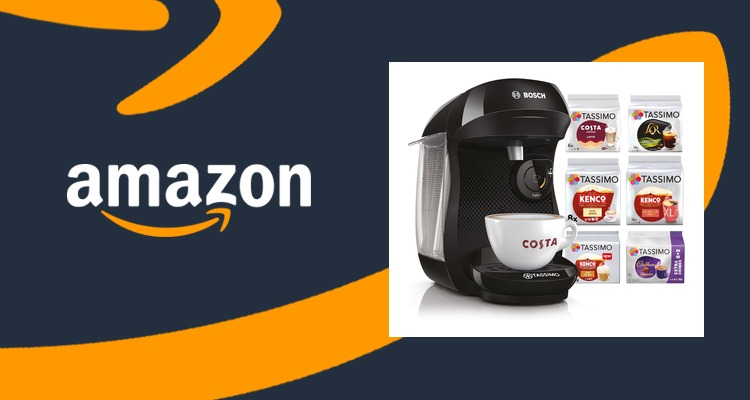 【史低价】Tassimo 一键胶囊咖啡机TAS102 送70杯Costa等饮品 仅£34.99