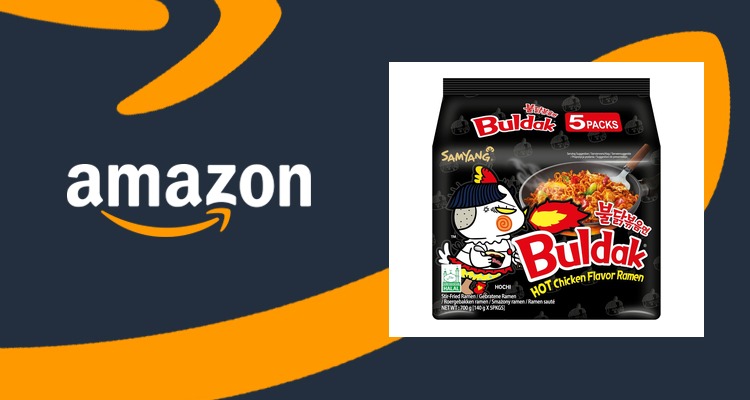 三养Samyang Buldak火鸡拌面原味 5包×140g 到手仅£4.49 约7.5折