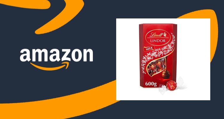 Lindt瑞士莲Lindor牛奶软心巧克力球600g大盒 聚会送礼 约6.4折£11.79