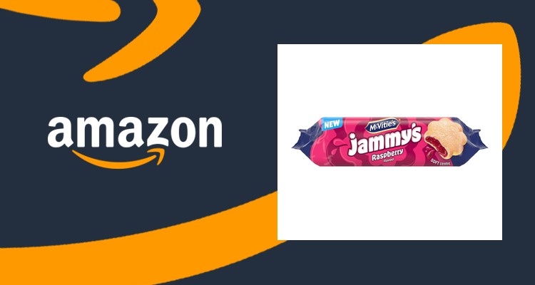 【史低价】McVitie's Jammy's 覆盆子夹心饼干 136.5g 仅£0.60
