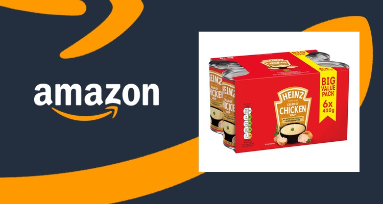 亨氏Heinz 奶油鸡肉浓汤 400g×6罐 任选2箱£8 一箱£4 秋冬暖胃