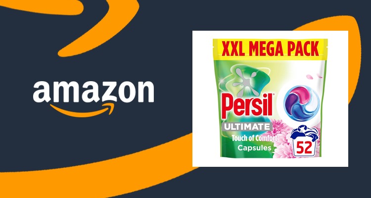 Persil Ultimate 金纺香型洗衣凝珠 52颗 限时约7折 一颗约16便士 仅£8.40